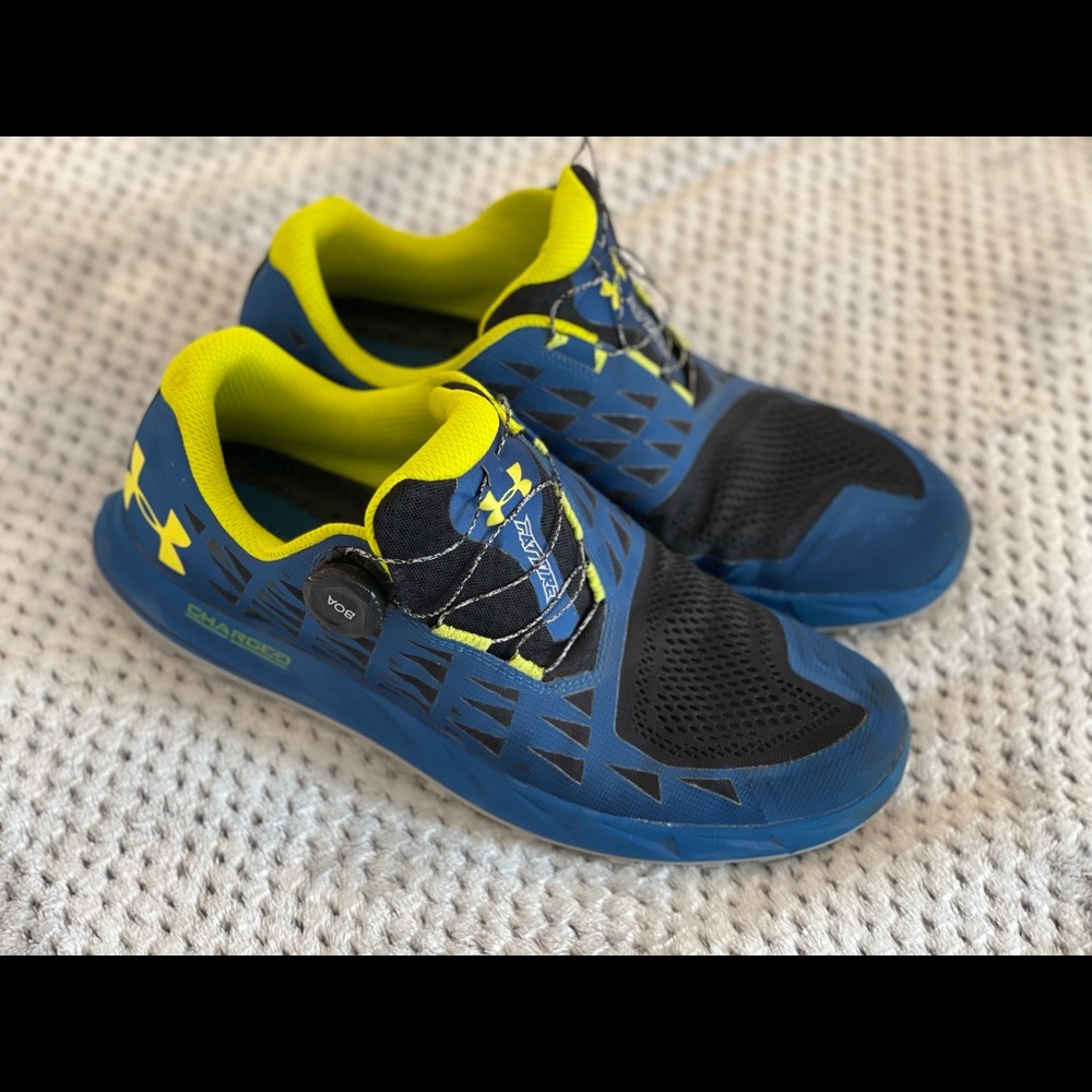 Under Armour Men's Fat Tire 3 Trail Running Shoes - Blue/Black - Size 12